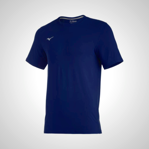 Navy Mizuno Comp Diamond Short Sleeve Crew T-Shirt for Men | 82307-VHNB