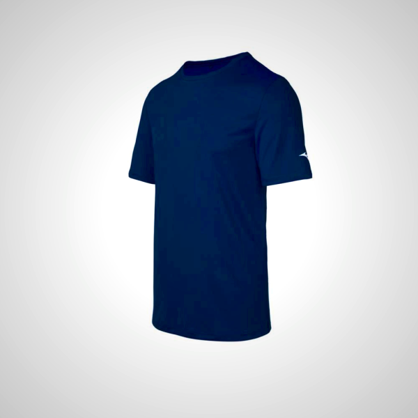 Navy Mizuno Men's T-Shirt | 95012-BKPV | Mizuno Philippines