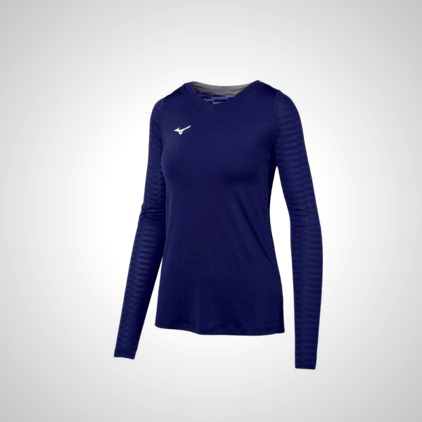 Navy Mizuno United Long Sleeve Women's Jersey | 05674-TMRF