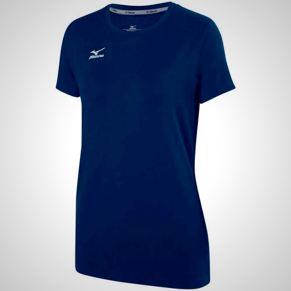 Navy Mizuno Volleyball Attack 2.0 Women's T-Shirt | 32789-UVBW