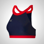 Navy/Red Mizuno Odyssey High Neck Women's Tops | 06917-FQUR