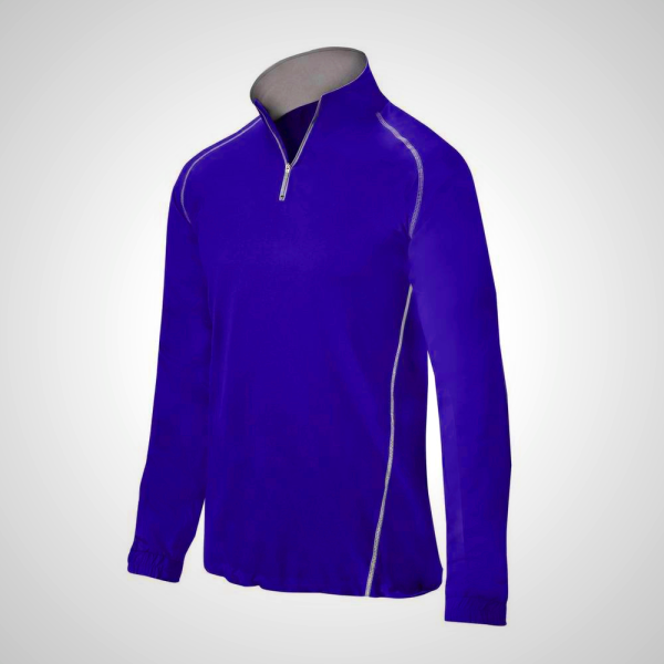 Purple Mizuno Comp 1/4 Zip Batting Men's Jacket | 64752-MAZS