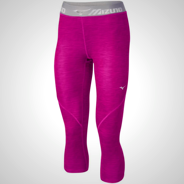 Purple Mizuno Impulse Printed ¾ Running Women's Tights | 21430-PBUM