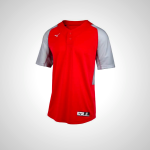 Mizuno Aerolite 2-Button Baseball Jersey - Red/Grey | 53189-TAOQ