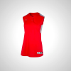 Mizuno Aerolite 2-Button Sleeveless Softball Jersey Red/Grey 31248-MNQD