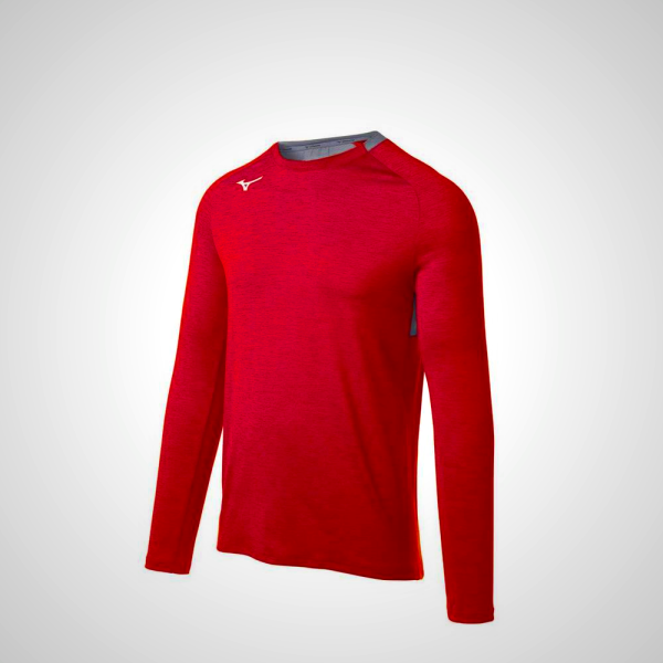 Red Mizuno Alpha Long Sleeve Men's Tops | 50679-CUKX