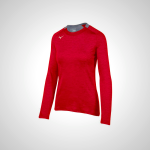 Red Mizuno Alpha Long Sleeve Women's Top | 49712-GRZT