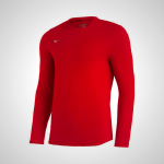 Red Mizuno Comp Diamond Long Sleeve Crew Top for Men | 15638-IGKC