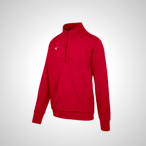 Red Mizuno MZ1 1/4 Zip Fleece Men's Pullover | 74320-DJPW