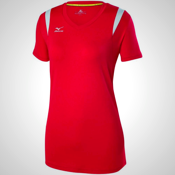 Mizuno Balboa 5.0 Long Sleeve Volleyball Jersey for Women - Red/Silver/Grey | 41528-GLRQ