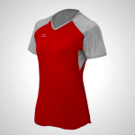 Mizuno Women's Volleyball Jersey - Red/Silver/Grey | 50276-DFCR