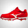 Mizuno 9-Spike Swift 6 Low Metal Softball Cleats Red/White | 91763-ZNMT