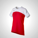 Red/White Mizuno Techno VII Short Sleeve Women's Jersey | 34106-FJZE