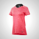 Mizuno Women's Rose/Black Alpha Short Sleeve T-Shirt 02541-EMDY