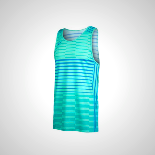 Turquoise Mizuno Team Men's Tank Top | 87312-RKWZ