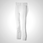 Mizuno Women's White/Black Belted Softball Pants | 84961-FBUE