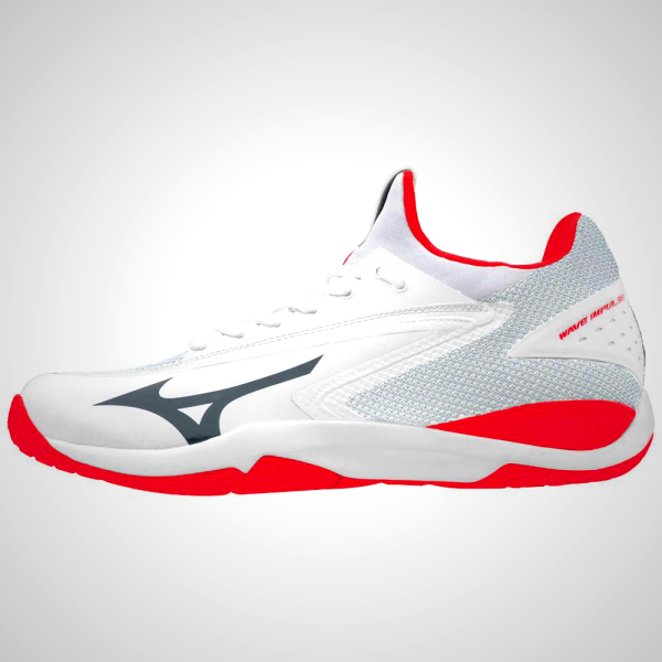White/Coral Mizuno Wave Impulse Women's Tennis Shoes | 15482-FDVO