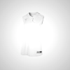 White Mizuno Aerolite 2-Button Sleeveless Softball Jersey for Women | 56103-PAHG