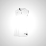 White Mizuno Aerolite 2-Button Sleeveless Softball Jersey for Women | 56103-PAHG