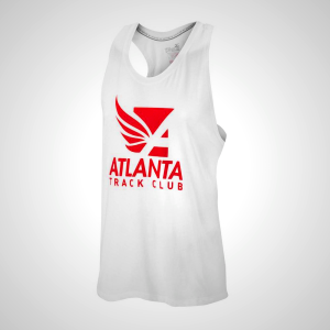 White Mizuno Atlanta Track Club 50/50 Women's Tank Top | 25341-OYHU