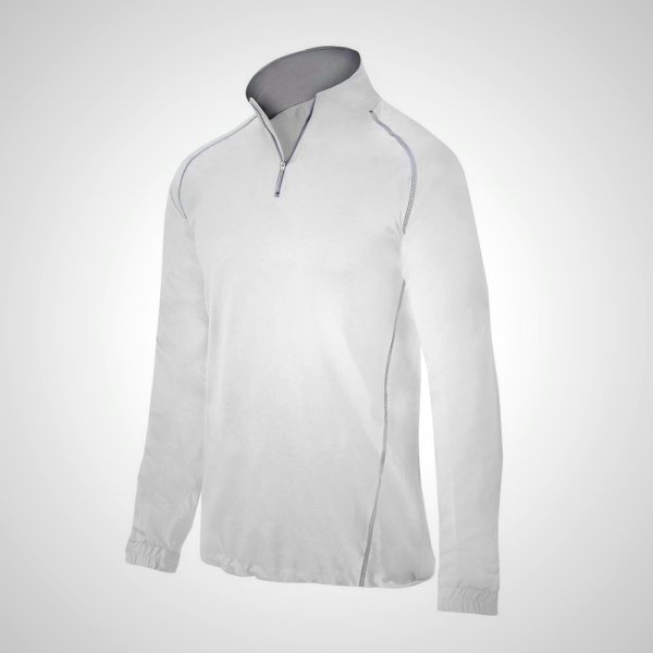 White Mizuno Comp 1/4 Zip Batting Men's Jacket | 01569-JKZC