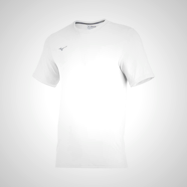 White Mizuno Comp Diamond Short Sleeve Crew T-Shirt for Men | 94178-GMVB