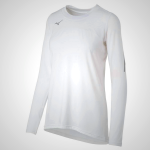 White Mizuno Techno VII Long Sleeve Volleyball Jersey for Women | 13529-OGXV