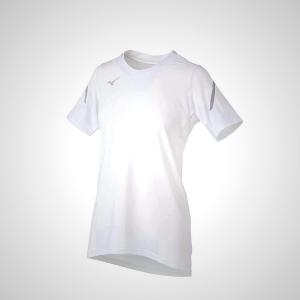 White Mizuno Techno VII Short Sleeve Women's Jersey | 64708-SYIR