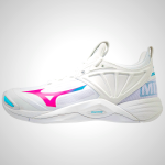 Mizuno Wave Momentum 2 Women's Volleyball Shoes White/Pink/Blue Turquoise