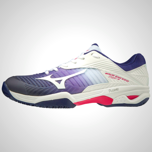 Mizuno WAVE EXCEED TOUR 3CC Women's Tennis Shoes White/Purple/Pink 71820-YVKB