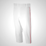 White/Red Mizuno Premier Short Piped Baseball Pants for Men | 05728-DYMJ