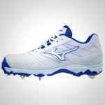 Mizuno 9-Spike Advanced Sweep 4 Low Metal Softball Cleats White/Royal 02467-UOQH