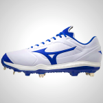 Mizuno Sweep 5 Mid Metal Women's Softball Cleats White/Royal 49127-PRCK