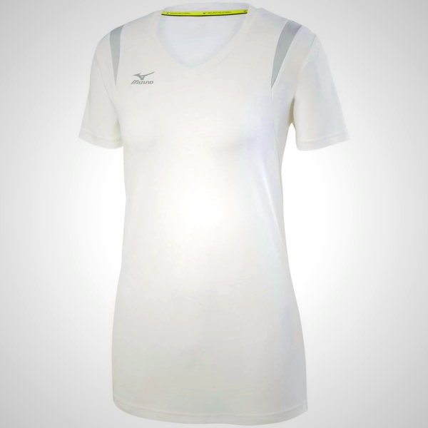 Mizuno Women's Balboa 5.0 Long Sleeve Volleyball Jersey White/Silver 63194-TIDU