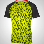 Mizuno Aero Running Men's T-Shirt Yellow/Black | 91635-UMST