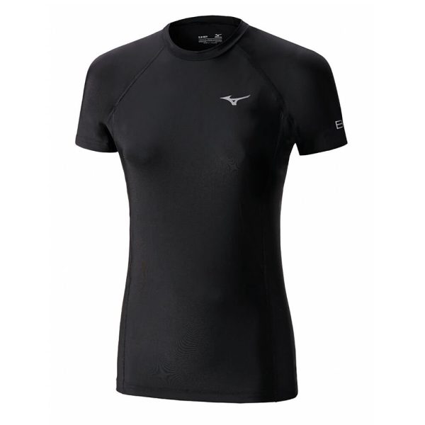 Black Mizuno Bio Gear SS Women's T-Shirt | 79058-SPXN