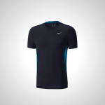 Black Mizuno AERO 4.0 Running Men's T-Shirt | 58230-ZEVI