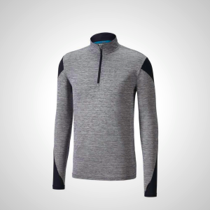 Black Mizuno ALPHA Long Sleeve Half Zip 2.0 Running Top for Men