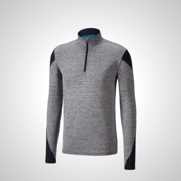 Black Mizuno ALPHA Long Sleeve Half Zip 2.0 Running Top for Men