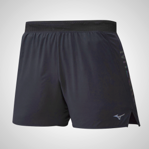Black Mizuno Aero 4.5 Running Men's Shorts | 02581-TKPW