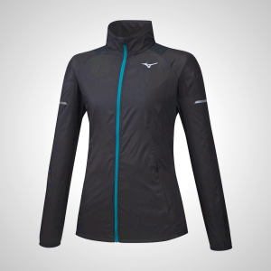 Black Mizuno Aero WindTop Women's Running Jacket | 94803-OGCV