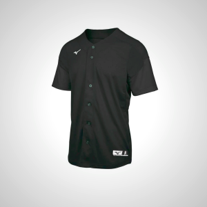 Black Mizuno Aerolite Full Button Baseball Jersey for Men | 50942-YDPJ