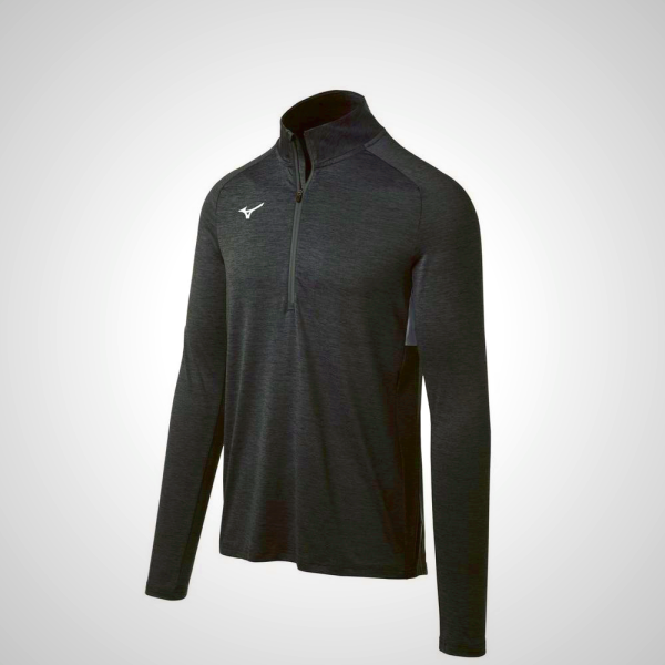Black Mizuno Alpha 1/2 Zip Men's Pullover | 82634-KTWH