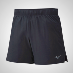 Black Mizuno Alpha 5.5 Running Men's Shorts | 71504-DFTV