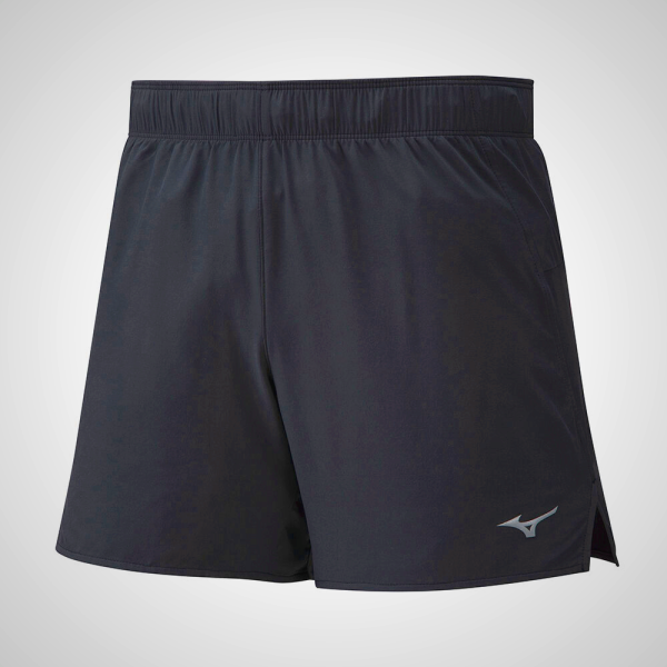 Black Mizuno Alpha 5.5 Running Men's Shorts | 71504-DFTV