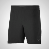 Black Mizuno Alpha 7" Running Shorts for Men | 69328-GNIF