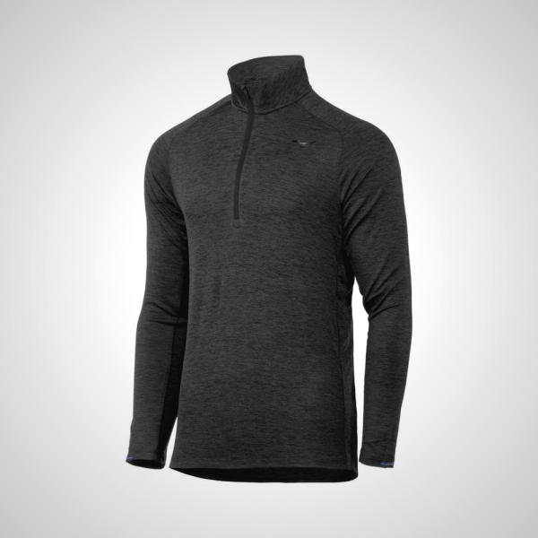 Black Mizuno Alpha Half Zip Men's Pullover | 54863-KRQO