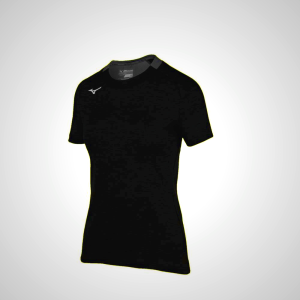 Black Mizuno Alpha Short Sleeve Women's T-Shirt | 32896-IPHJ