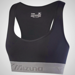 Black Mizuno Alpha Women's Running Sports Bra | 69782-HBPN