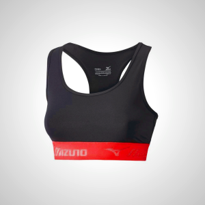Black Mizuno Alpha Women's Running Sports Bra | 81745-KQMV